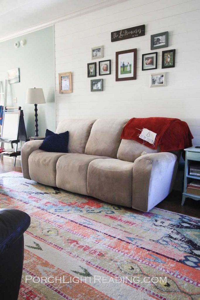 Old Sofa Makeover Using Slipcovers Before And After Photos – Porch ... within Transforming Discarded Furniture A Step-by-Step Sofa Makeover
