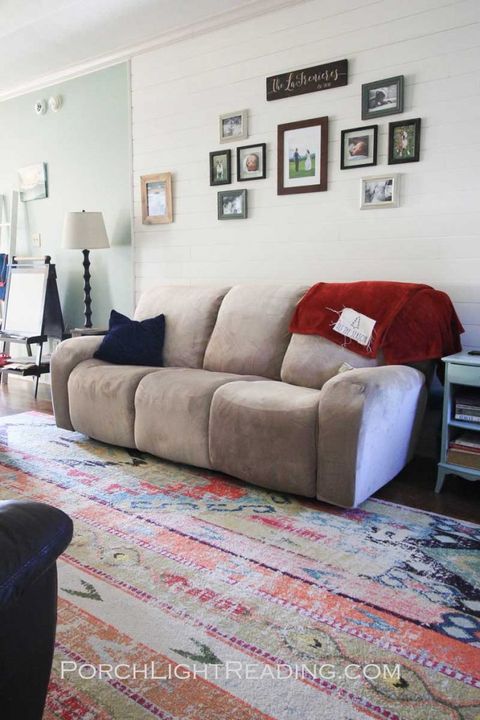 Old Sofa Makeover Using Slipcovers Before And After Photos ā Porch ... within Transforming Discarded Furniture A Step-by-Step Sofa Makeover