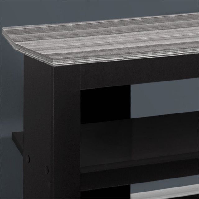 Pemberly Row Modern Wood Corner Tv Stand For Tvs Up To 42&quot; In Black ... for Maximizing Corner Space The Pemberly Row 48&quot; TV Stand Advantage