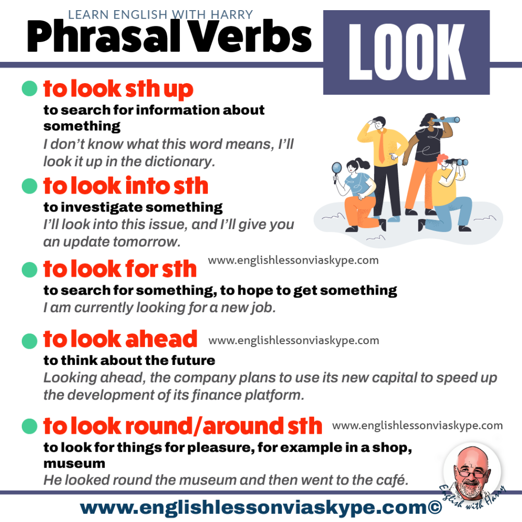 Phrasal Verbs With Look And Their Meanings within