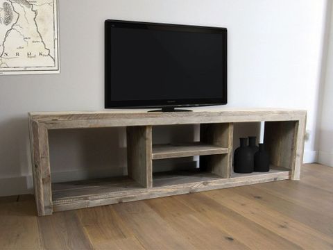 Pine Wood Tv Stands | Tv Stand Ideas with regard to The Enduring Appeal of Dark Pine Engineered Wood TV Stands