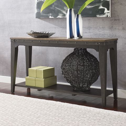 Plank Road Artisans Hall Console (Charcoal) By Kincaid Furniture ... inside