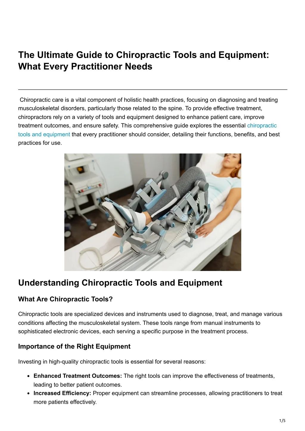 Ppt - The Ultimate Guide To Chiropractic Tools And Equipment What Every ... inside Conley Chest What Every Practitioner Needs to Know