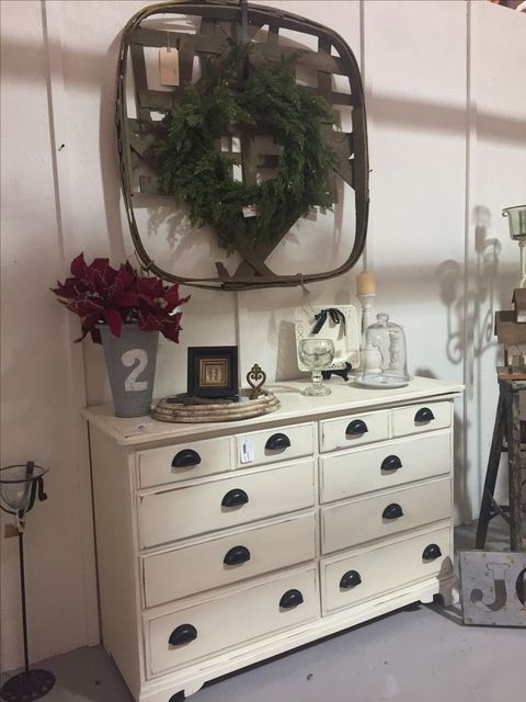 Rustic White Dresser With Mirror pertaining to