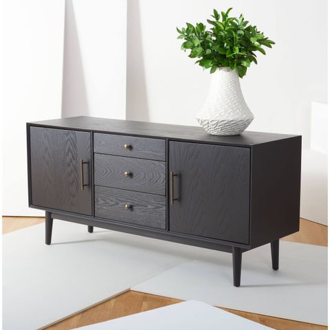 Safavieh Elissa Mid-Century Media Stand - Black - Ritoyou inside How the Safavieh Aricia Media Stand Elevates Room Aesthetics