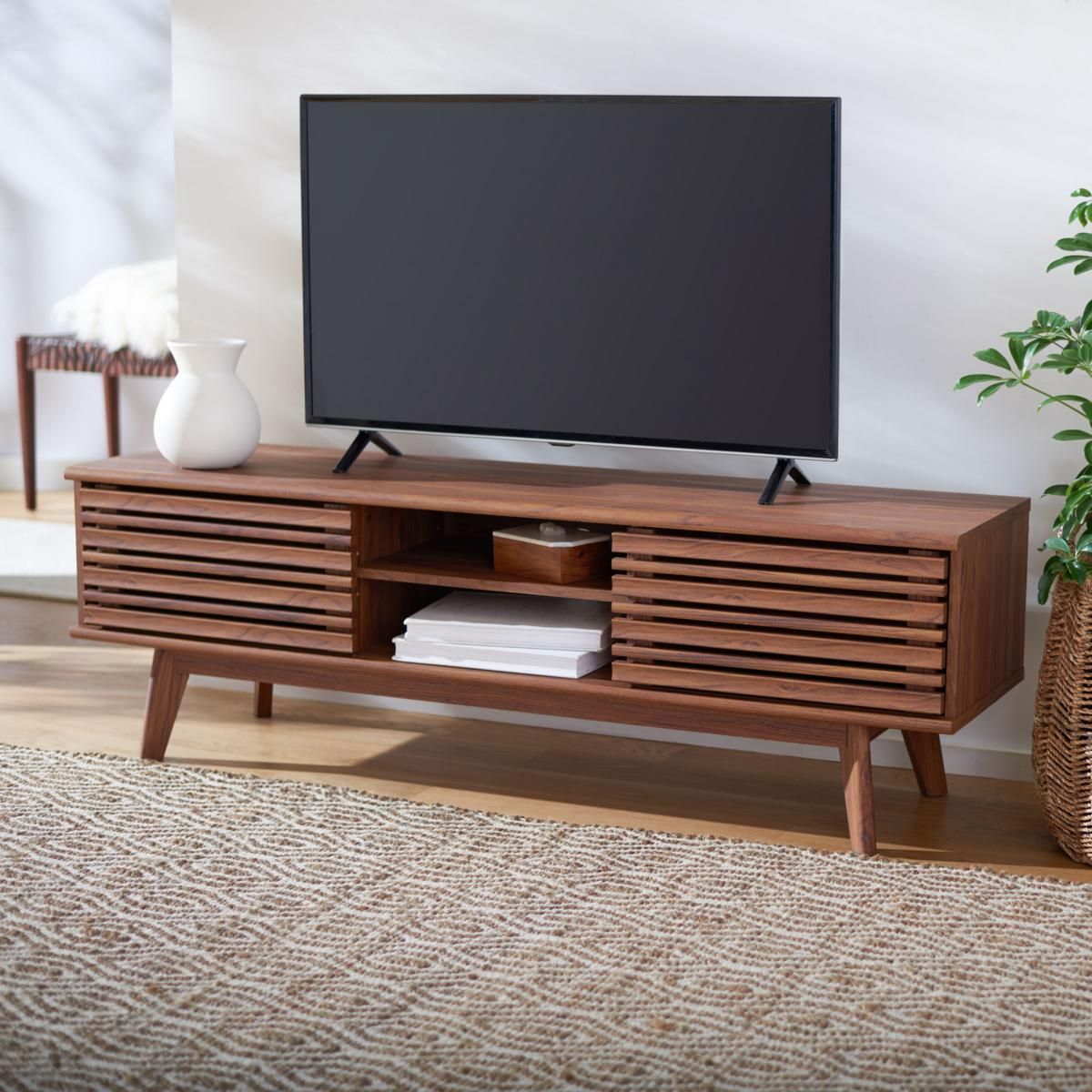 Safavieh Esma 2 Shelf Media Stand - 9934655 | Hsn intended for Dim ensions and Details What Makes the Safavieh Aricia Media Stand Stand Out