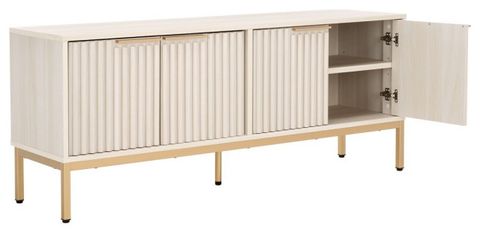 Safavieh Lylia 4 Door Media Stand, #N/A - Contemporary - Media Storage ... intended for How the Safavieh Aricia Media Stand Elevates Room Aesthetics