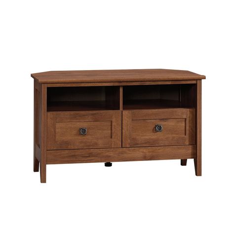 Sauder® August Hill Collection Oak Finish Corner Tv Stand, Oiled Oak ... for