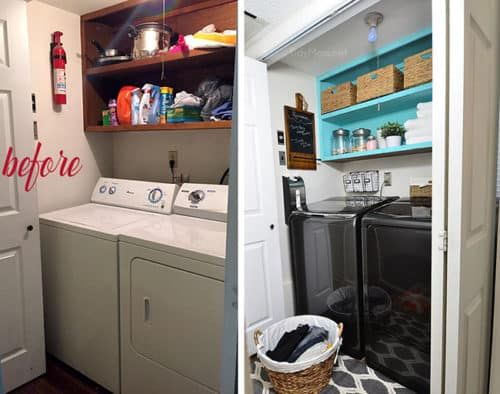 Small Space Laundry Makeover - From Drab To Fab! - Tidymom® intended for From Drab to Fab Laundry Rooms Houzz's Latest Inspirations