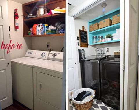 Small Space Laundry Makeover - From Drab To Fab! - Tidymom® intended for From Drab to Fab Laundry Rooms Houzz's Latest Inspirations