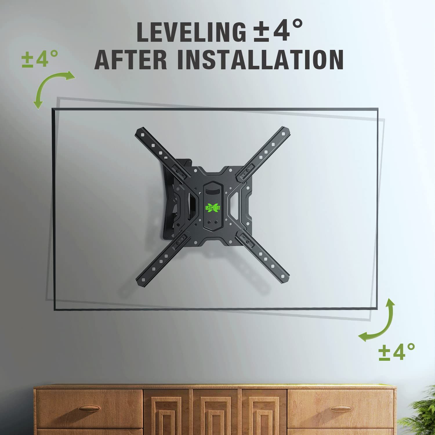 Snapklik.com : Usx Mount Ul Listed Full Motion Tv Mount, Swivel ... regarding Tips for Securing Your TV with the Roseto FFIF88489 Black Mount