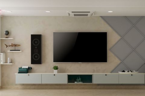 Spacious Tv Unit With Wall-Mounted Storage | Livspace inside Choosing the Perfect vidaXL TV Unit for Your Home Decor Style