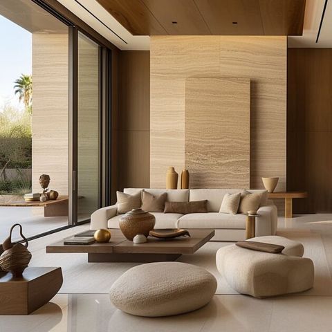 Travertine And Limestone In Luxury Modern Interiors | Fh regarding