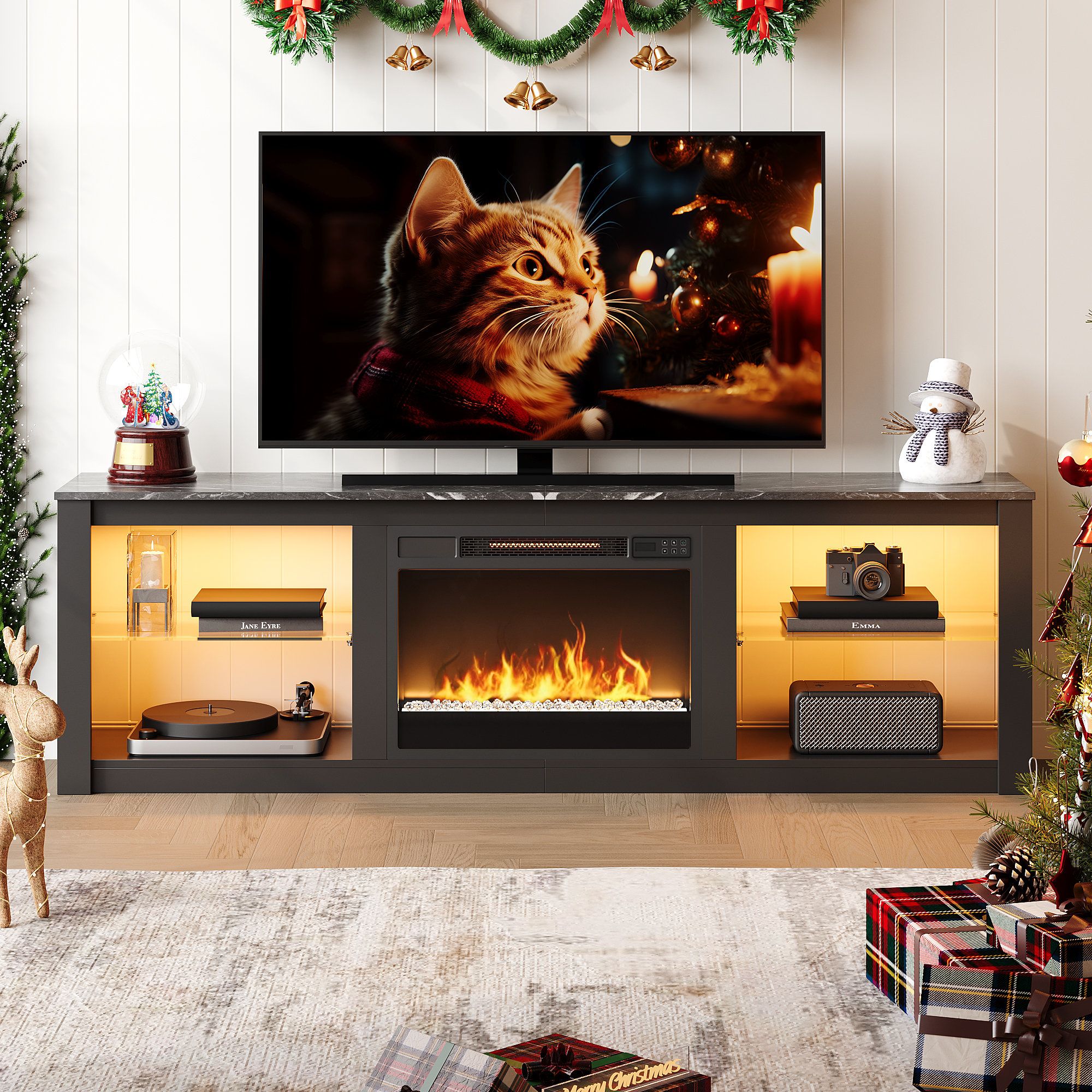 Trent Austin Design® Ornelas 70&quot; Tv Stand For Tvs Up To 75-Inch Tv With ... throughout