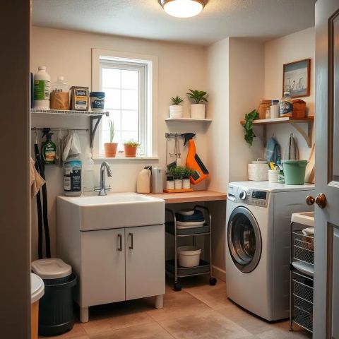 Ultimate Basement Laundry Room Utility Sink Guide | Tidy Laundry Room within