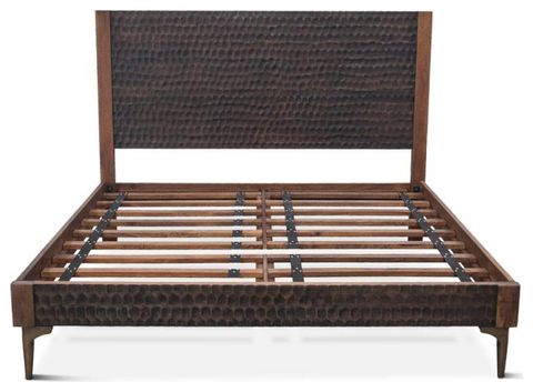 Vallarta Two Tone Mango Wood King Bed - Contemporary - Platform Beds ... within