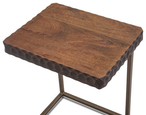 Vallarta Two Tone Mango Wood Modern Side Table - Industrial - Side ... throughout Beyond the Surface Exploring the Craftsmanship of the Vallarta Two-Tone Dresser