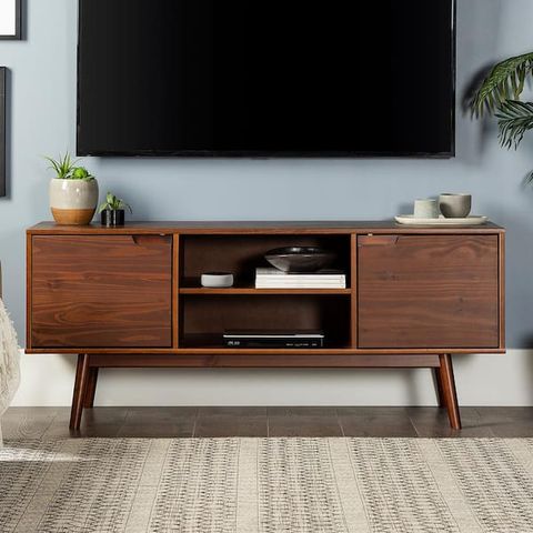 Walnut - Tv Stands - The Home Depot with The Art of Styling Your Transitional Walnut TV Stand
