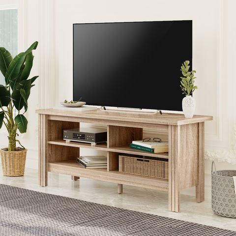Wampat Farmhouse Tv Stand For 50 Inch Flat Screen, Living Room Storage ... in