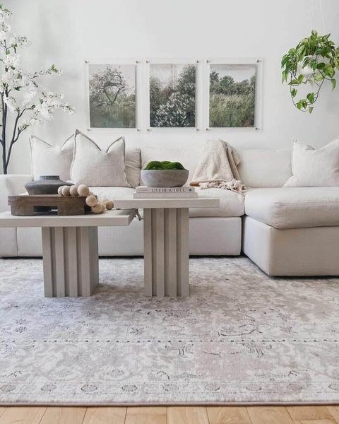 White Contemporary Living Room Ideas - Soul & Lane inside