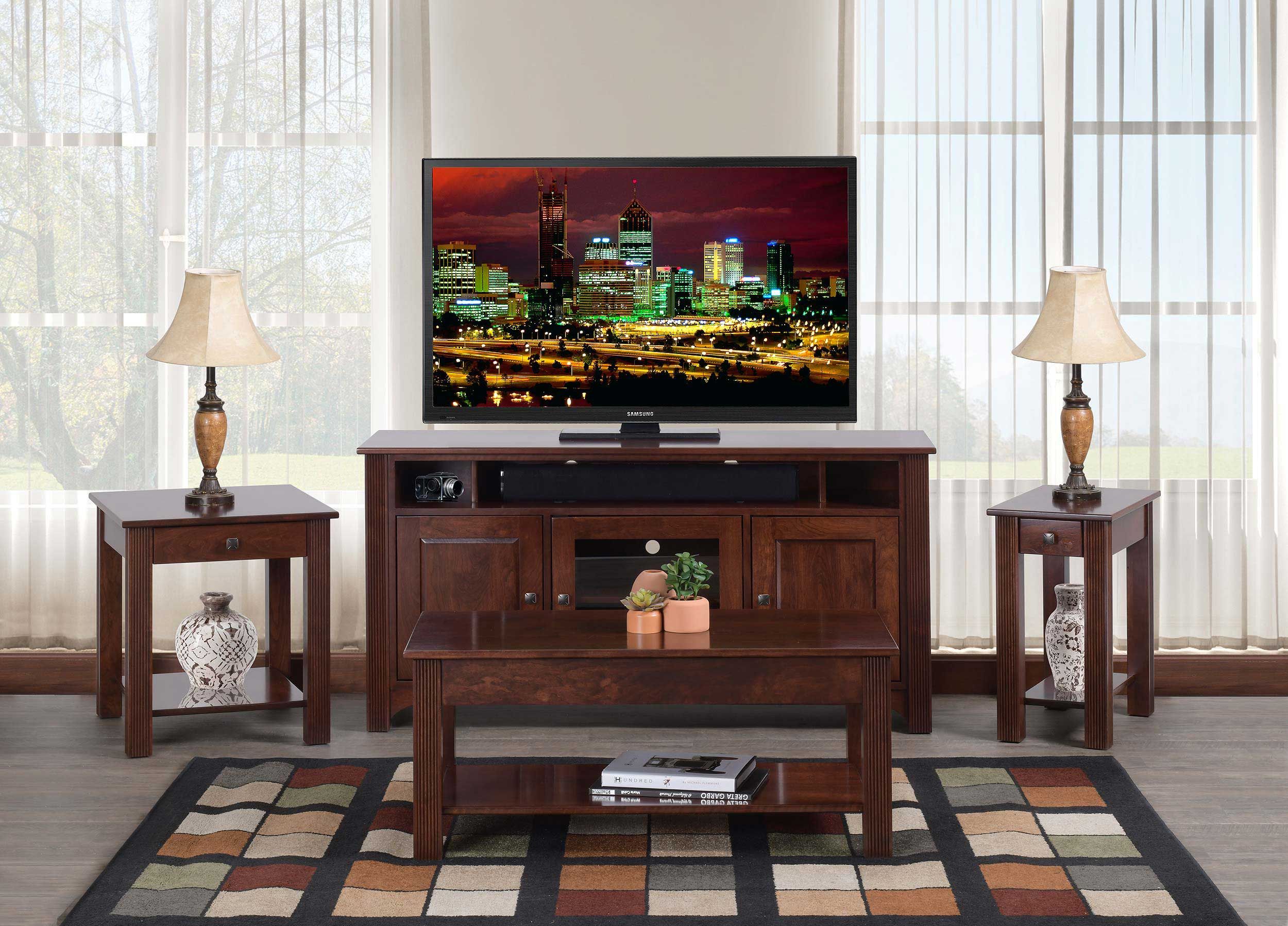 Tips for Integrating a Dark Walnut Transitional TV Stand into Your Decor