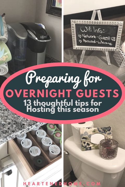 13 Thoughtful Ways To Prepare For Hosting Overnight Guests | Guest Room ... in Strategies for Sleeping Arrangements During Downsizing