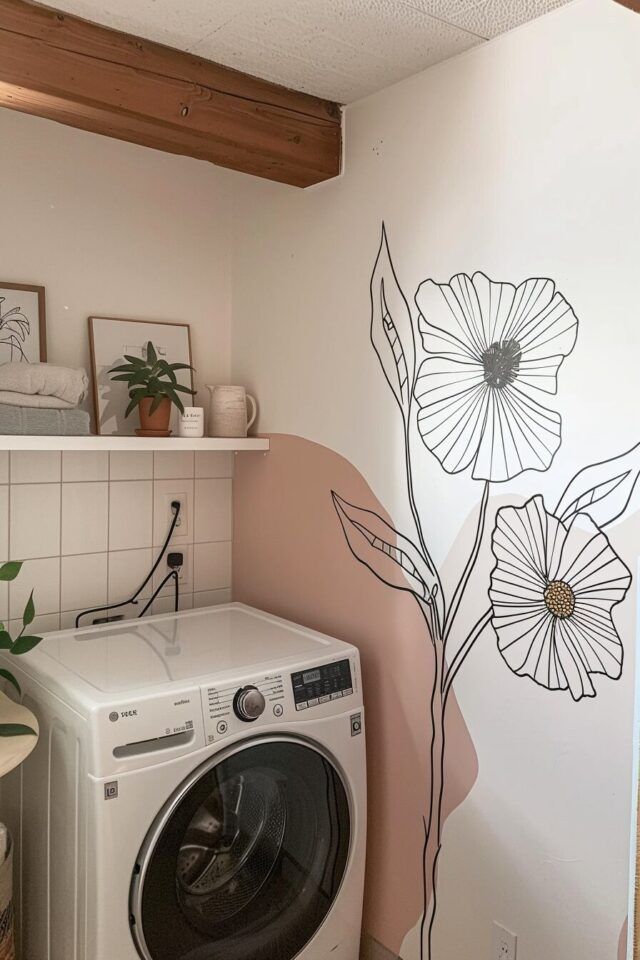 20+ Eye-Catching Laundry Room Mural Ideas You Need To See - H.m.g in New This Week: 3 Eye-Catching Laundry Rooms