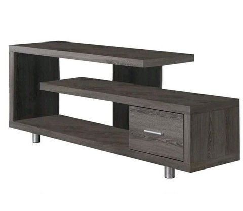 2023 Popular Techni Mobili 53" Driftwood Tv Stands In Grey intended for How Techni Mobili Gray Driftwood TV Stand Combines Functionality with Aesthetic Design