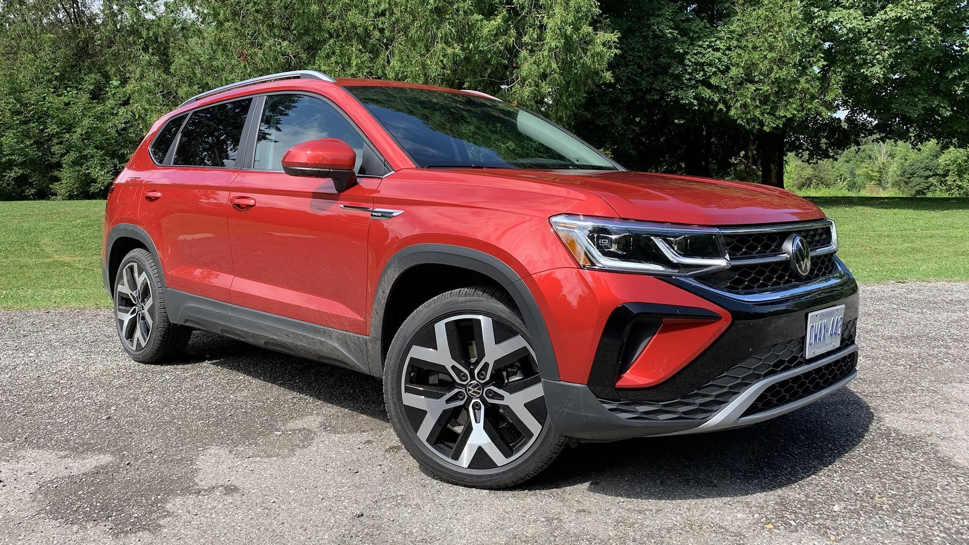2023 Volkswagen Taos | Millennial Mom's Suv Review - Reviews | Driving inside Understanding the Features of the Taos 60&quot; Wide TV Console Canyon Brown