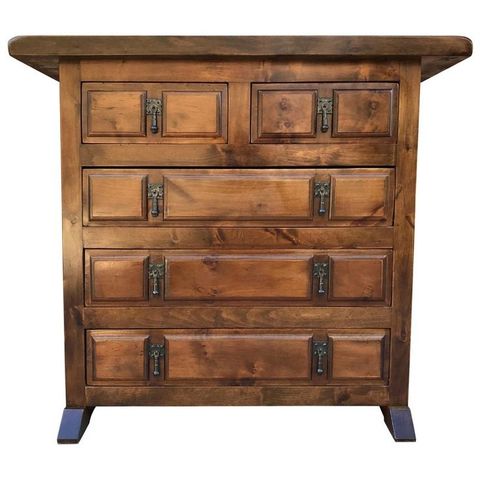 20Th Century Carved Walnut Chest Of Drawers intended for The evolution of Mission style furniture through decades of use