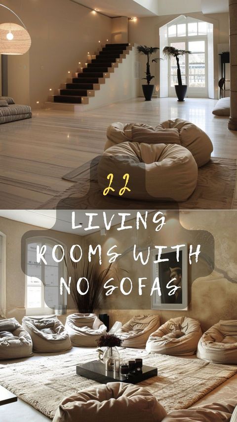 22 Ways To Maximize Your Living Room Without A Sofa In 2024 | Living ... in Breaking The Rules: Living Rooms Without A Sofa