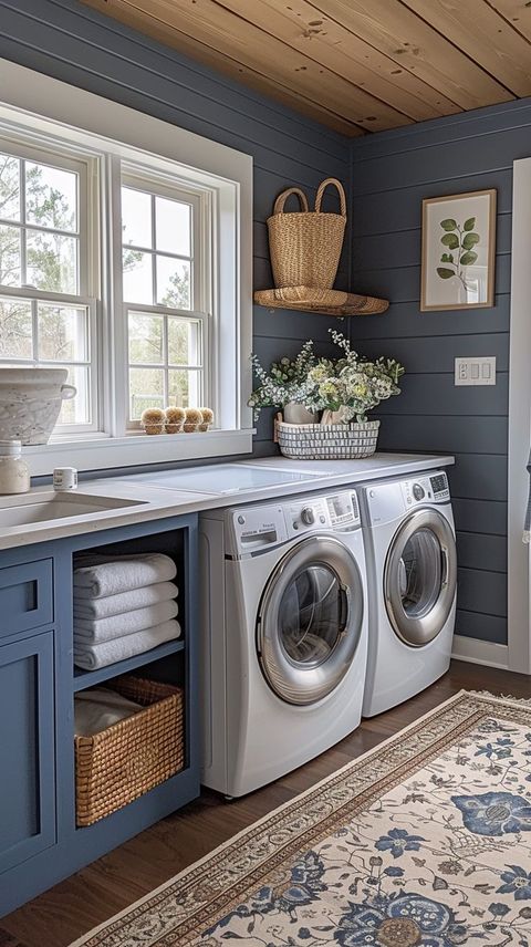 24 Super Chic Laundry Room Ideas You'll Love | Laundry Room Layouts ... inside Room Of The Day: Lovely Laundry Room Invites You To Stay Awhile