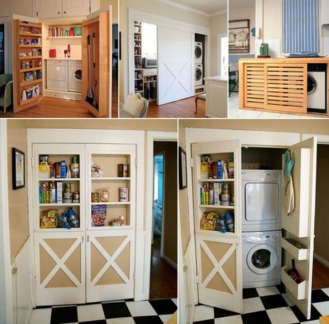 25 Ingenious Ideas To Hide A Laundry Room - Http://Www ... with Maximizing Bathroom Space With a Hidden Laundry Room Design