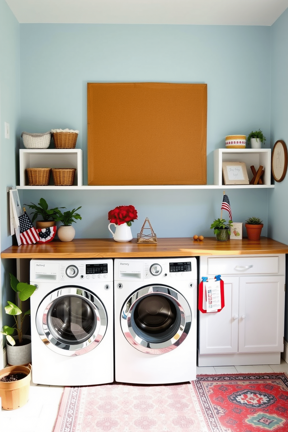 25+ Memorial Day Laundry Room Decorating Ideas For A Festive Home ... inside Expert Tips for Maximizing Laundry Room Efficiency