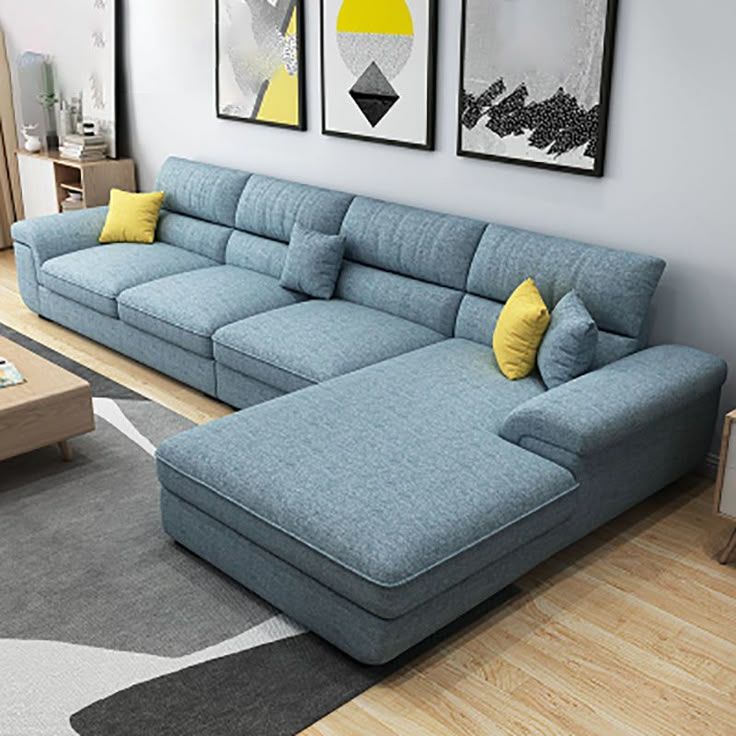 38.5&quot;H Scandinavian Linen Flared Arm Sofa&amp; Chaise Lounge For Living ... inside Choosing the Right Sofa Arms Practical Tips for Lasting Comfort and Style