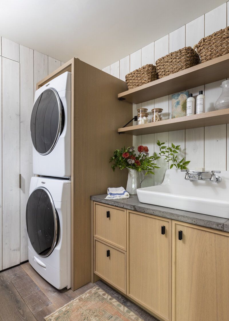 38 Stylish Laundry Rooms With Stacked Washer Dryers – Artofit with regard to New This Week: 5 Stylish Laundry Rooms With Great Storage Ideas