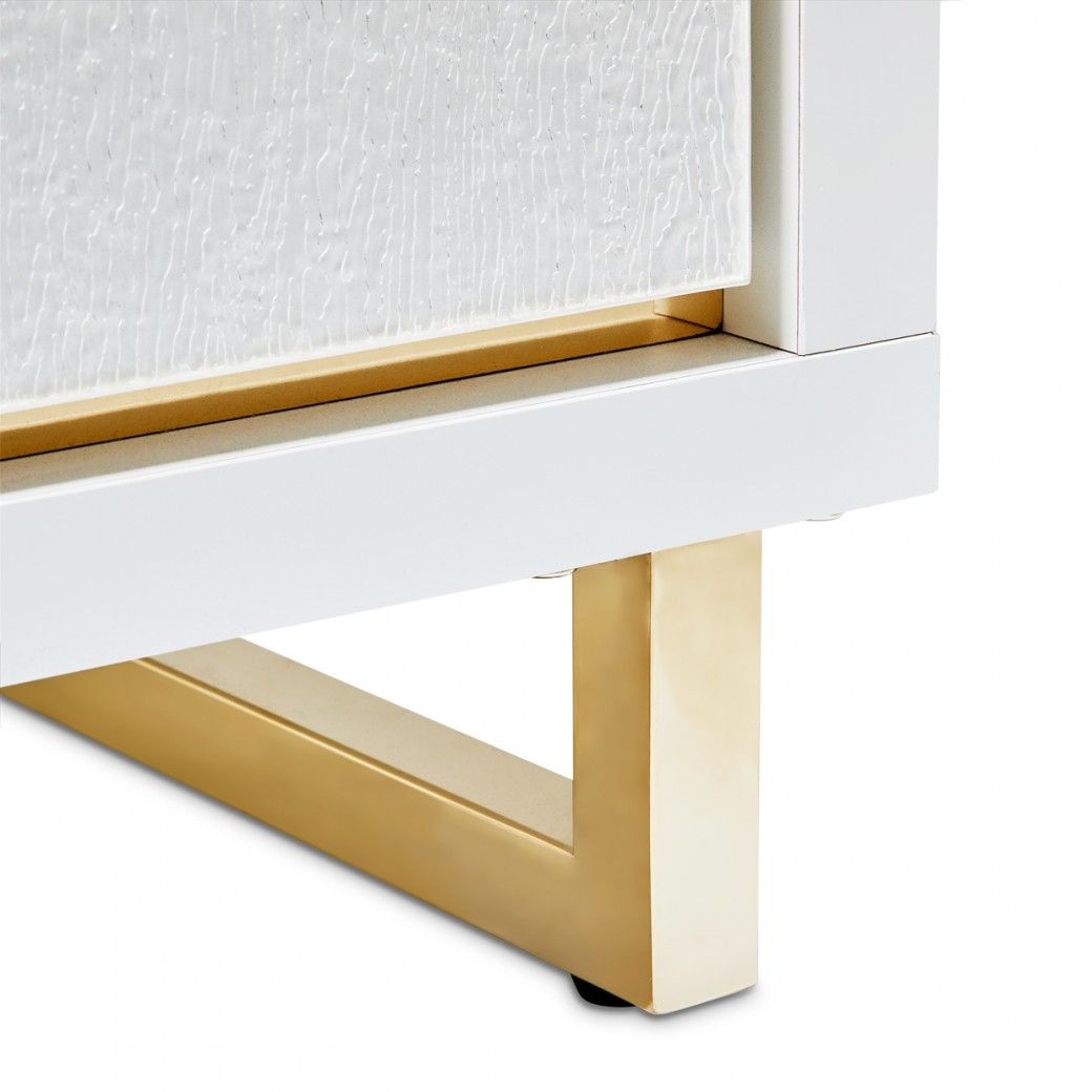 6 Drawer Chest Cloud White Palm Gate Collection By Michael Amini in Palm Gate 6-Drawer Chest, Cloud White