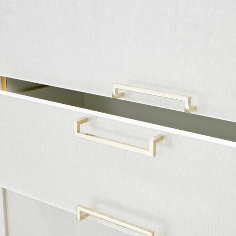 6 Drawer Chest Cloud White Palm Gate Collection By Michael Amini throughout The art of selecting the perfect Cloud White furniture for your space
