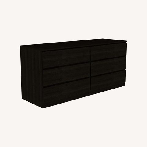 6 Drawer Double Dresser Tronx Bedroom Black - Aptdeco throughout Luxor 6 Drawer Double Dresser, Black