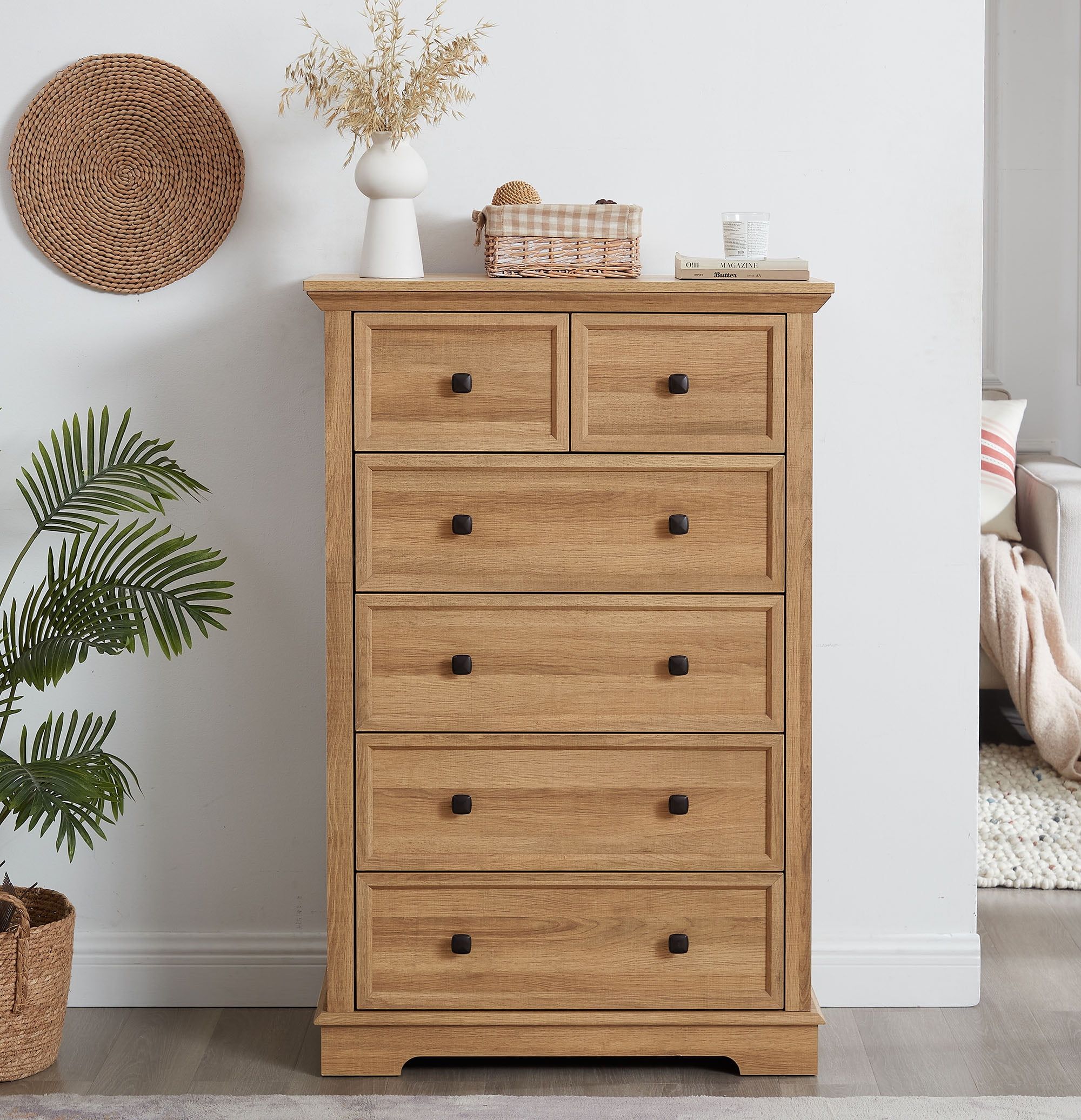 6 Drawer Dresser,6 Drawers Cabinet Tall Chest Of Drawers Closet ... with regard to 6 Drawers Cabinet