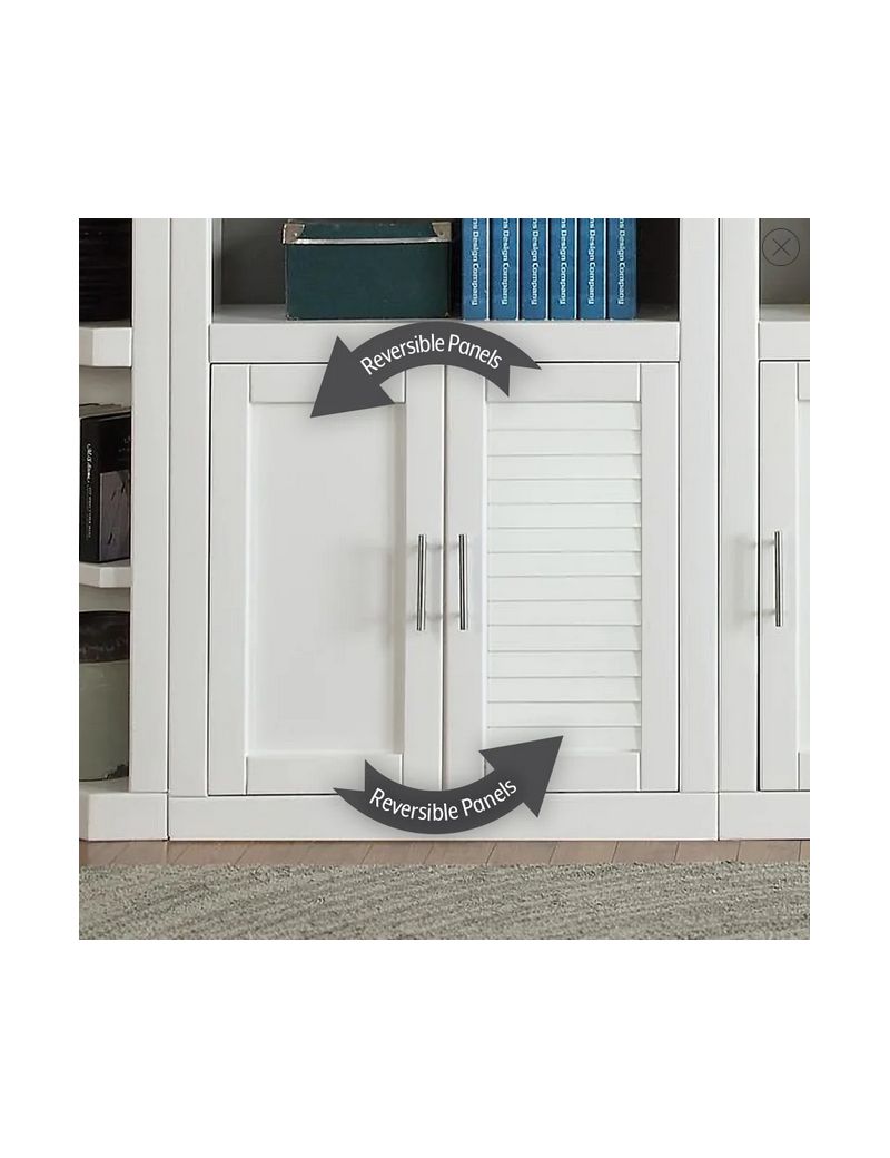 6 Piece Large Entertainment Wall Catalina Cottage White Finish By ... in The Art of Displaying Your Media with the Catalina 6 Piece Wall