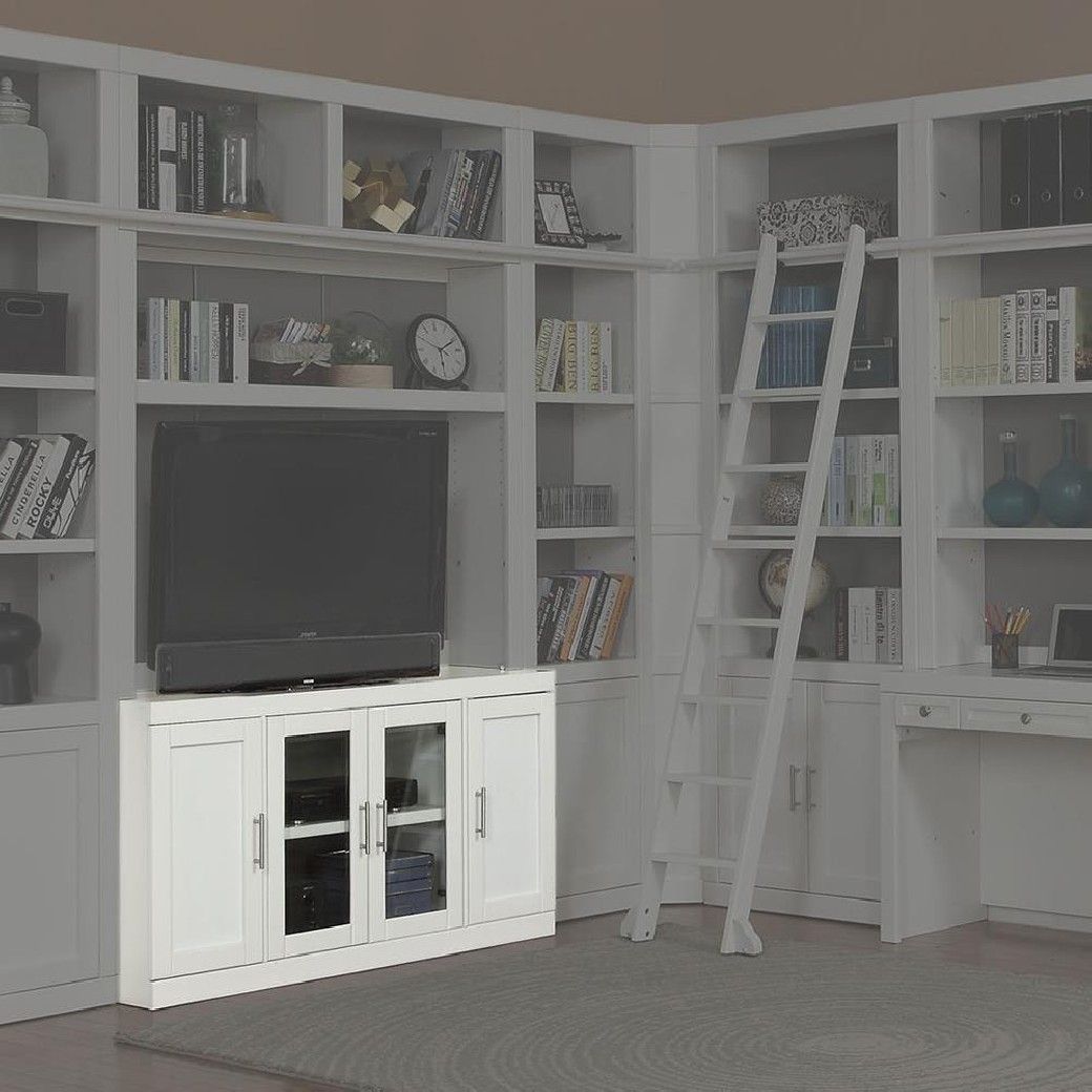 6 Piece Large Entertainment Wall Catalina Cottage White Finish By ... within Parker House Catalina 6 Piece Large Entertainment Wall