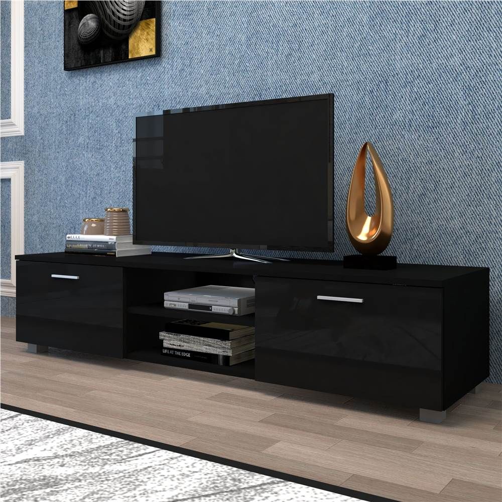 63&quot; Tv Stand Suitable For Placing Tvs Up To 70&quot; Black within Choosing the Right TV Stand The Bradley 63&quot; Black Model Explained