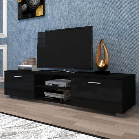 63" Tv Stand Suitable For Placing Tvs Up To 70" Black within Choosing the Right TV Stand The Bradley 63" Black Model Explained