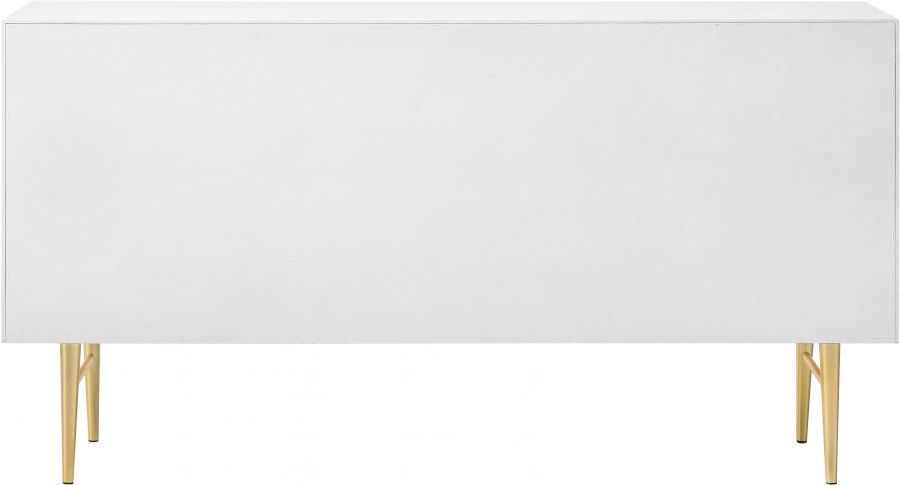 801White-D Modernist Dresser - Luchy Amor Furniture pertaining to The Art of Choosing the Right Gloss Finish Dresser for Your Home Décor