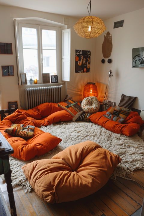 9 Brilliant Living Room Ideas Without A Sofa | Floor Seating Living ... intended for The Uncomfortable Truth About Sofas in Modern Home Design