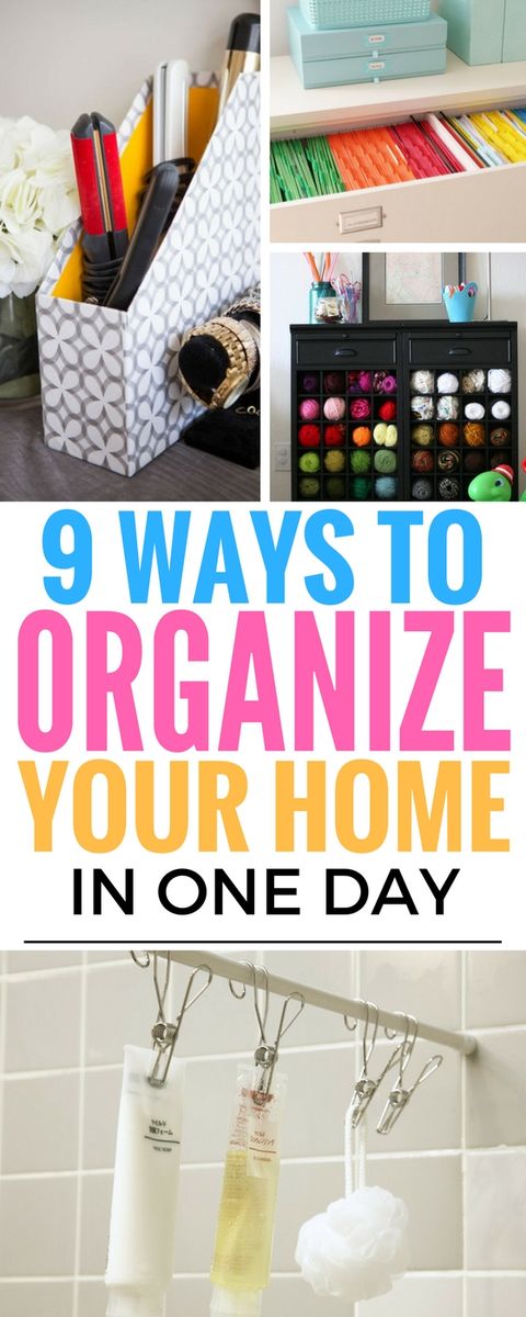 9 Ways To Organize Your Home In One Day That Actually Works - Craftsonfire with From Cluttered to Calm Organizing Your Laundry Space Affordably
