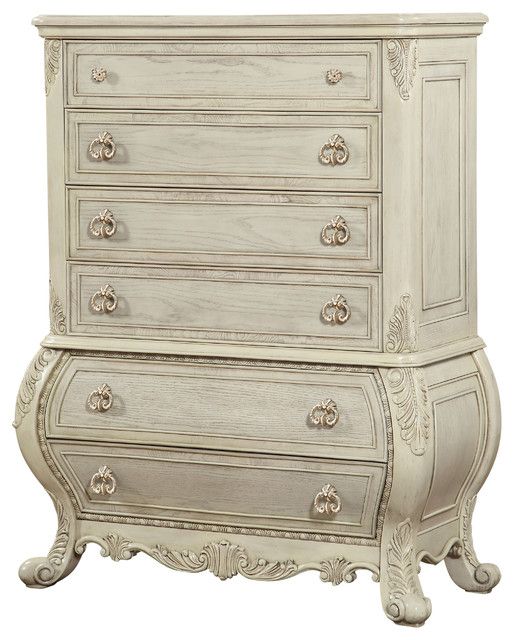 Acme Ragenardus Chest, Antique White - Victorian - Dressers - By ... in Acme Ragenardus Dresser, Antique White