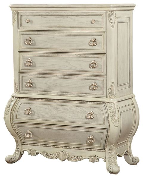 Acme Ragenardus Chest, Antique White - Victorian - Dressers - By ... in Acme Ragenardus Dresser, Antique White