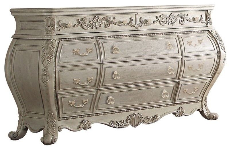 Acme Ragenardus Dresser, Antique White - Victorian - Dressers - By ... throughout The Artisanal Craftsmanship Behind Antique White Dressers from ACME Ragenardus